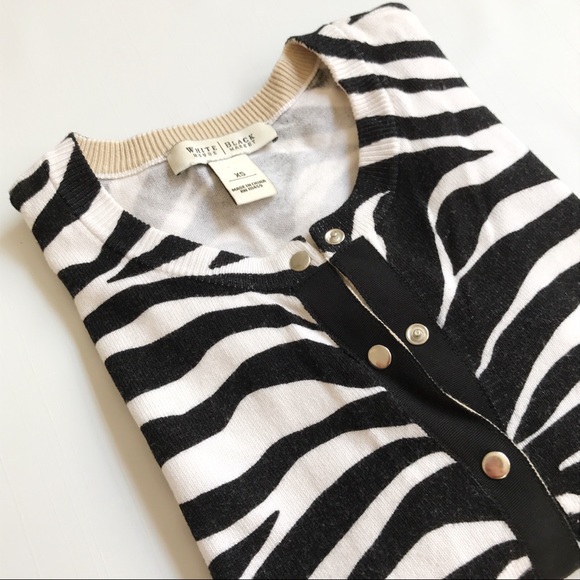 WHBM Zebra Print Small Cardigan - Picture 6 of 8